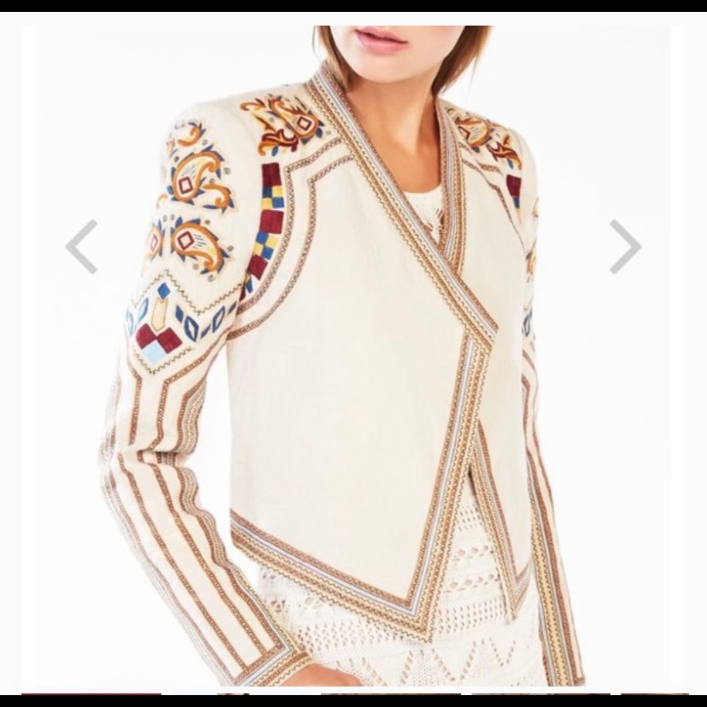 Bcbg Maxazria embroidered bolero jacket